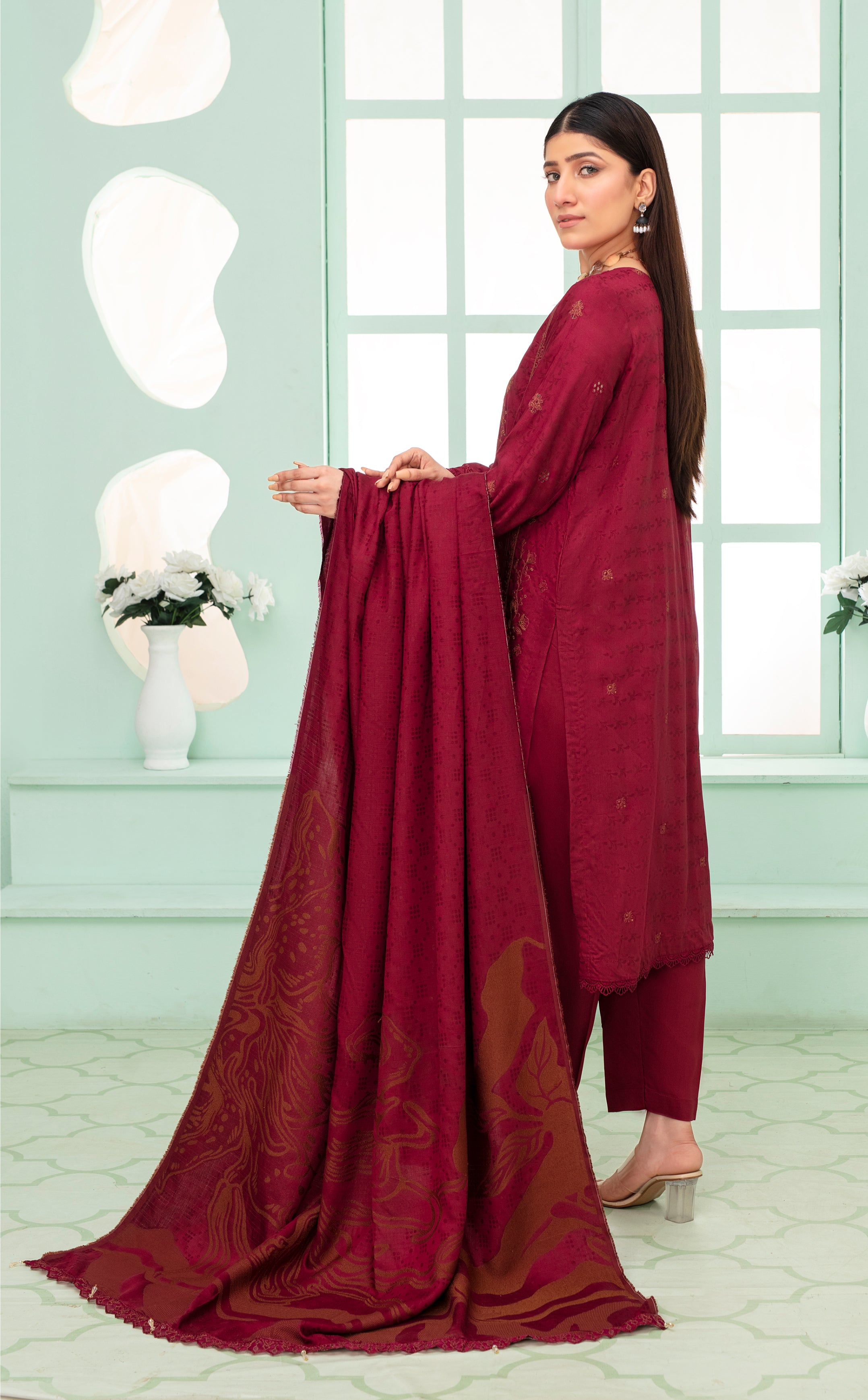 MIRHA Viscose EMB Shirt & Dupatta Vol-2420