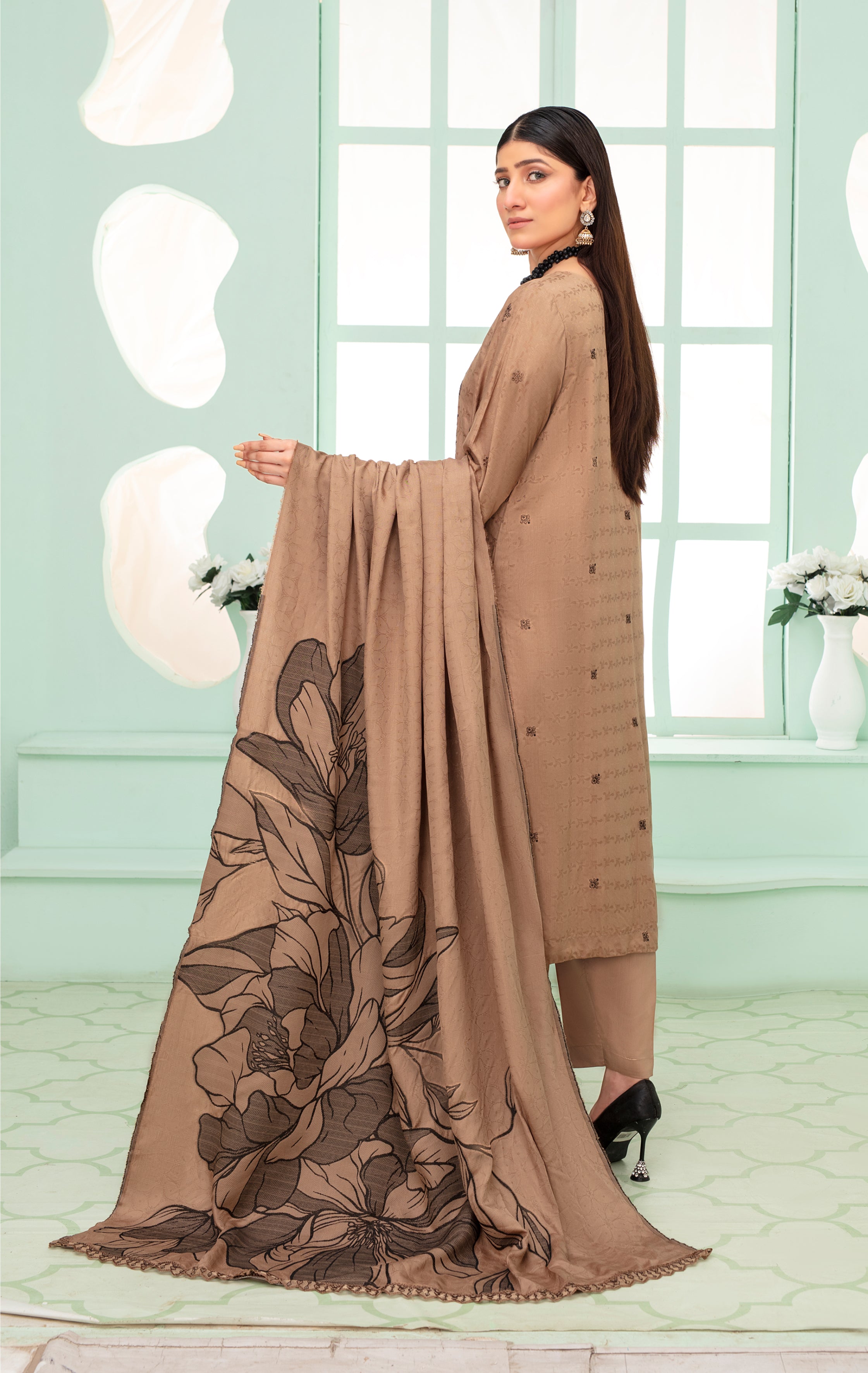 MIRHA Viscose EMB Shirt & Dupatta Vol-2420