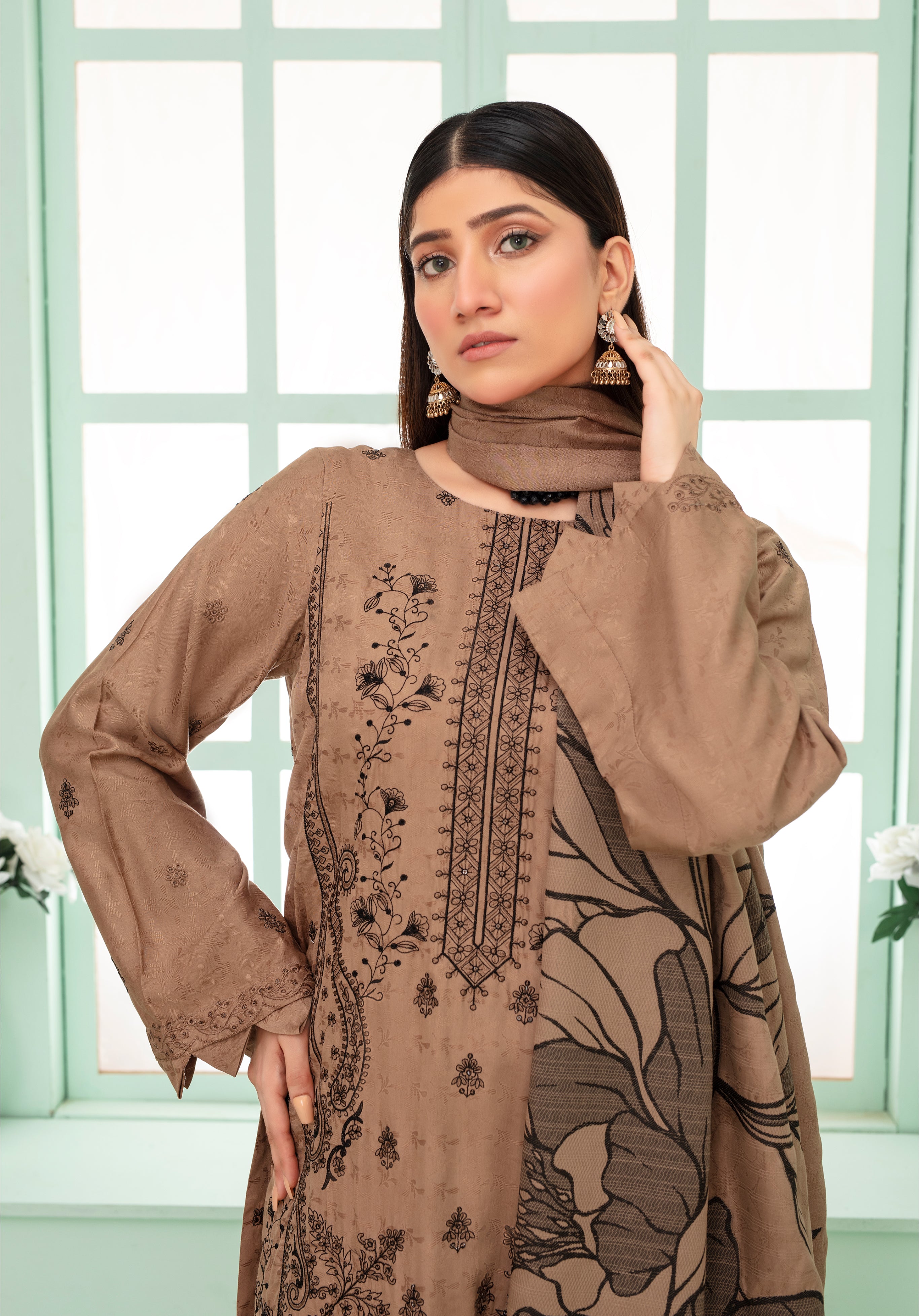 MIRHA Viscose EMB Shirt & Dupatta Vol-2420