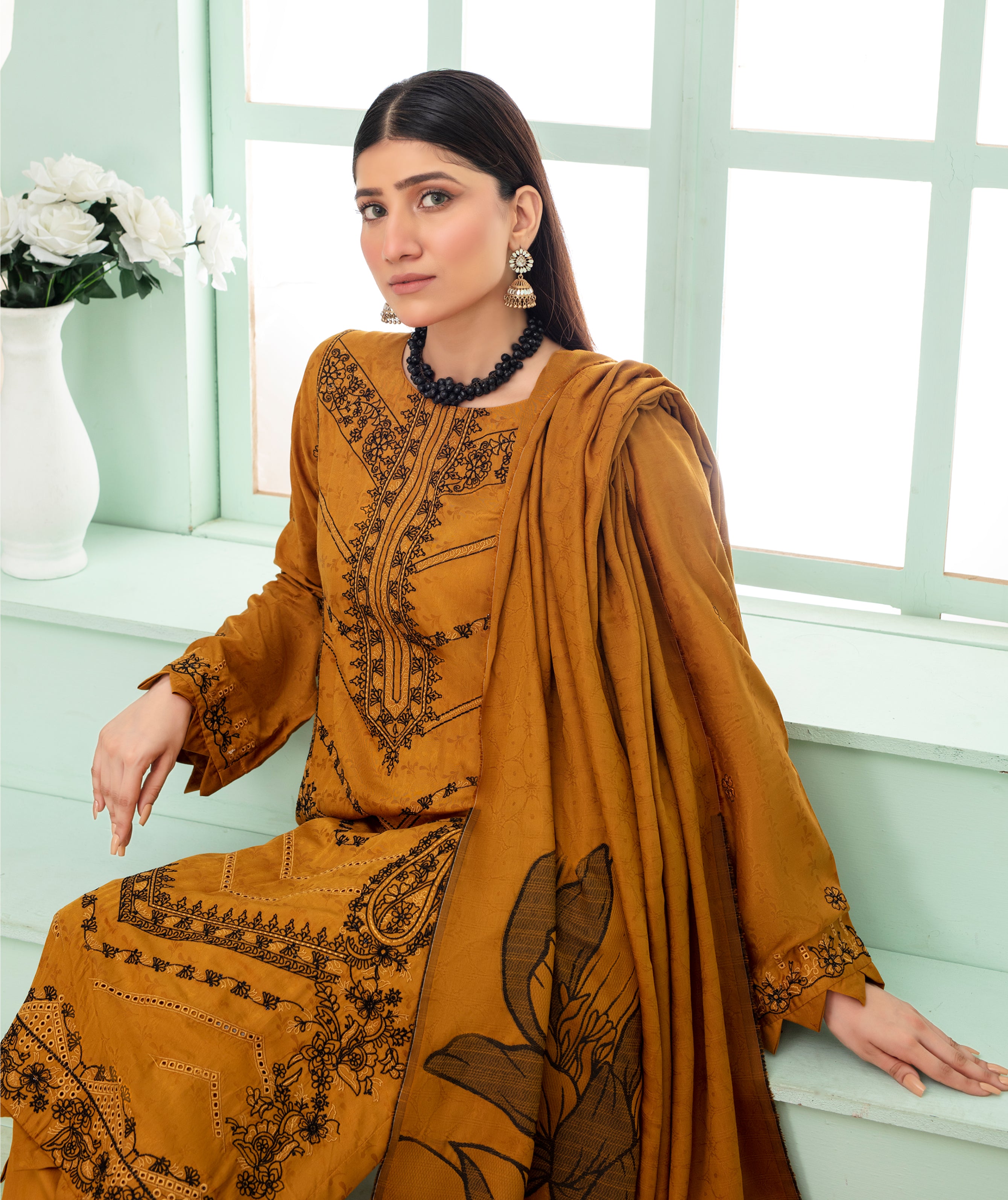 MIRHA Viscose EMB Shirt & Dupatta Vol-2420