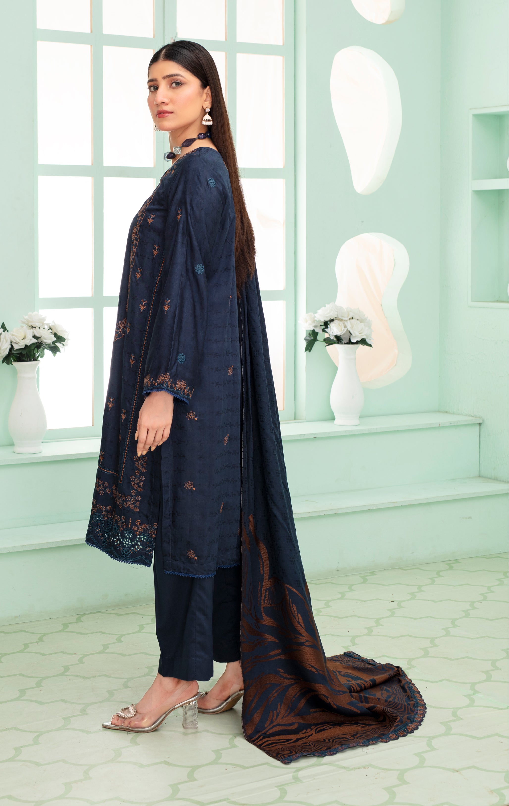 MIRHA Viscose EMB Shirt & Dupatta Vol-2420