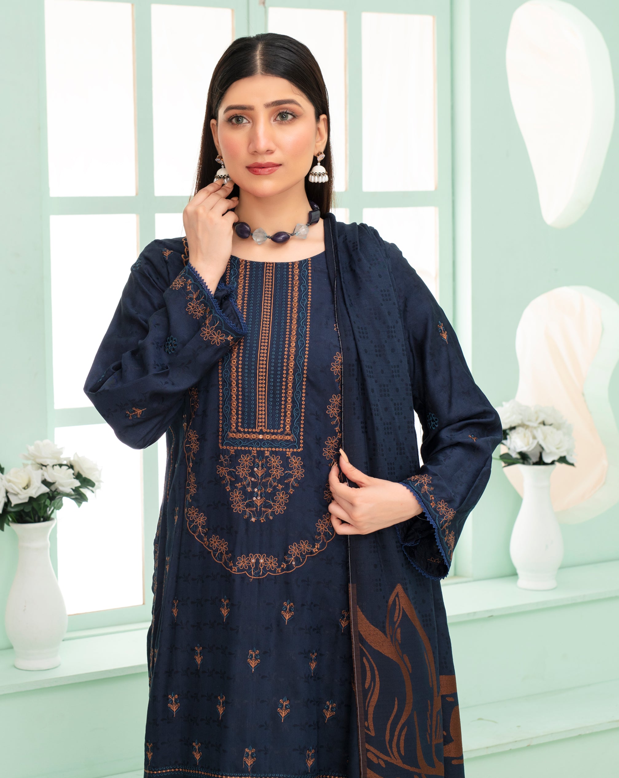 MIRHA Viscose EMB Shirt & Dupatta Vol-2420