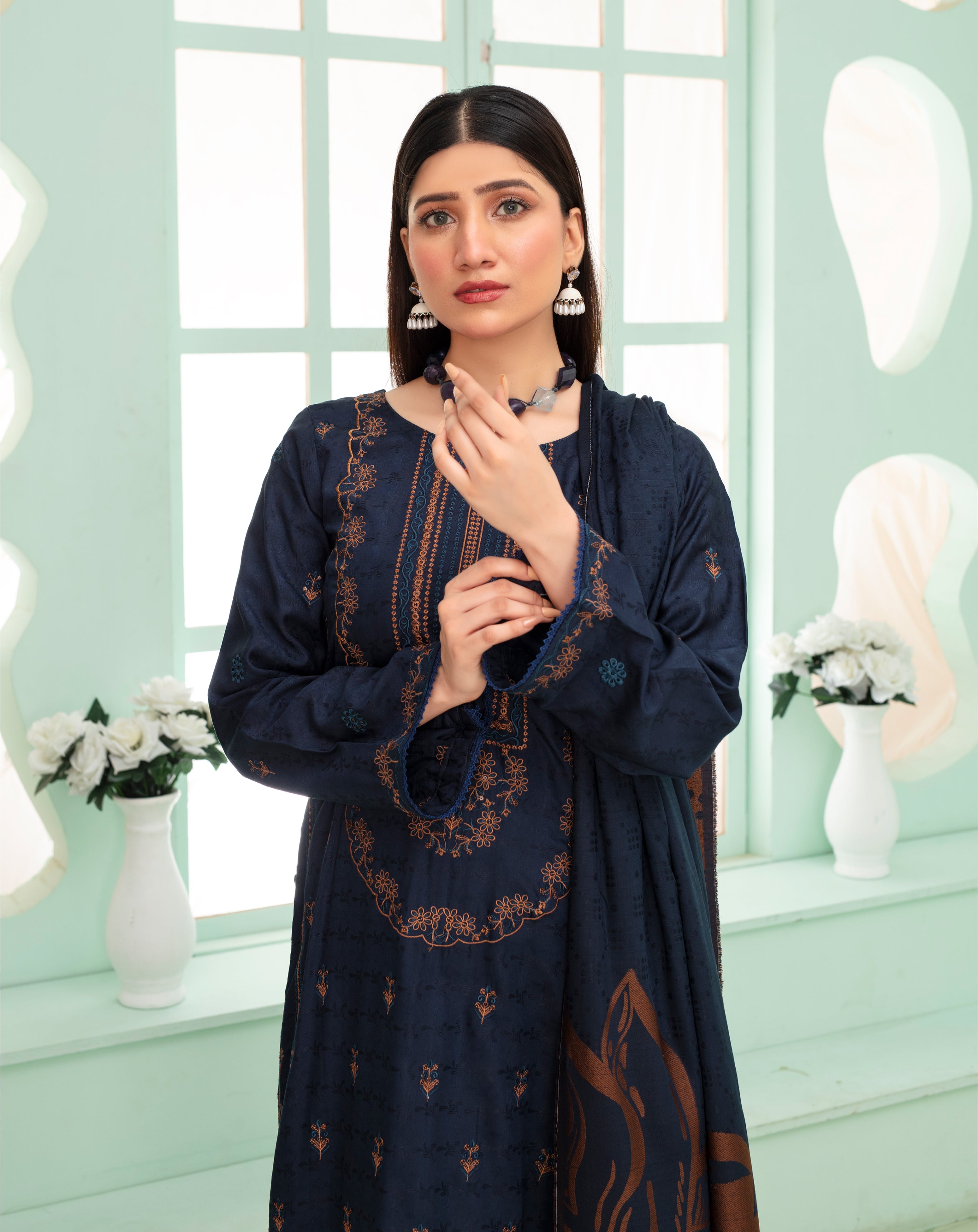 MIRHA Viscose EMB Shirt & Dupatta Vol-2420