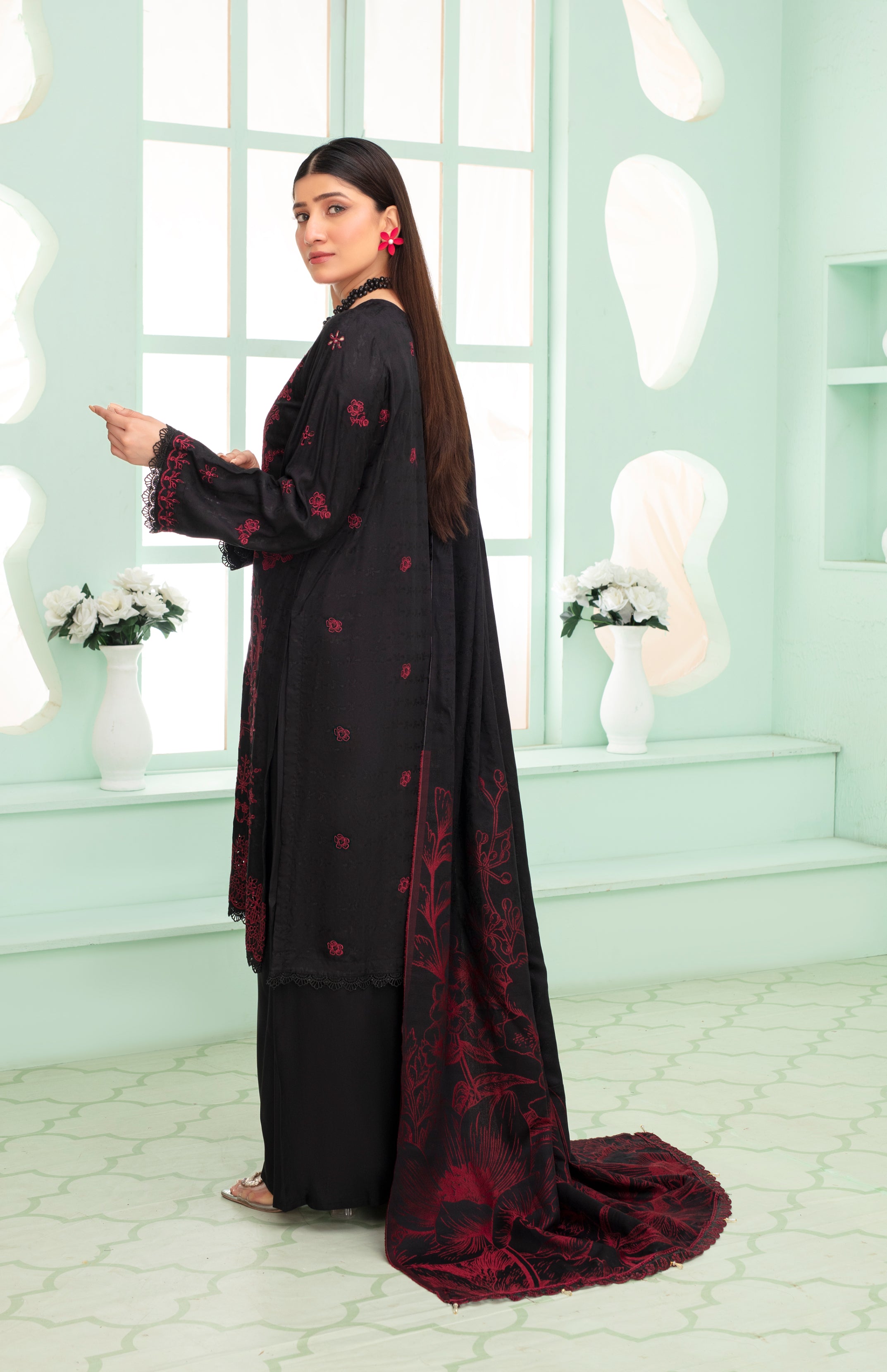 MIRHA Viscose EMB Shirt & Dupatta Vol-2420