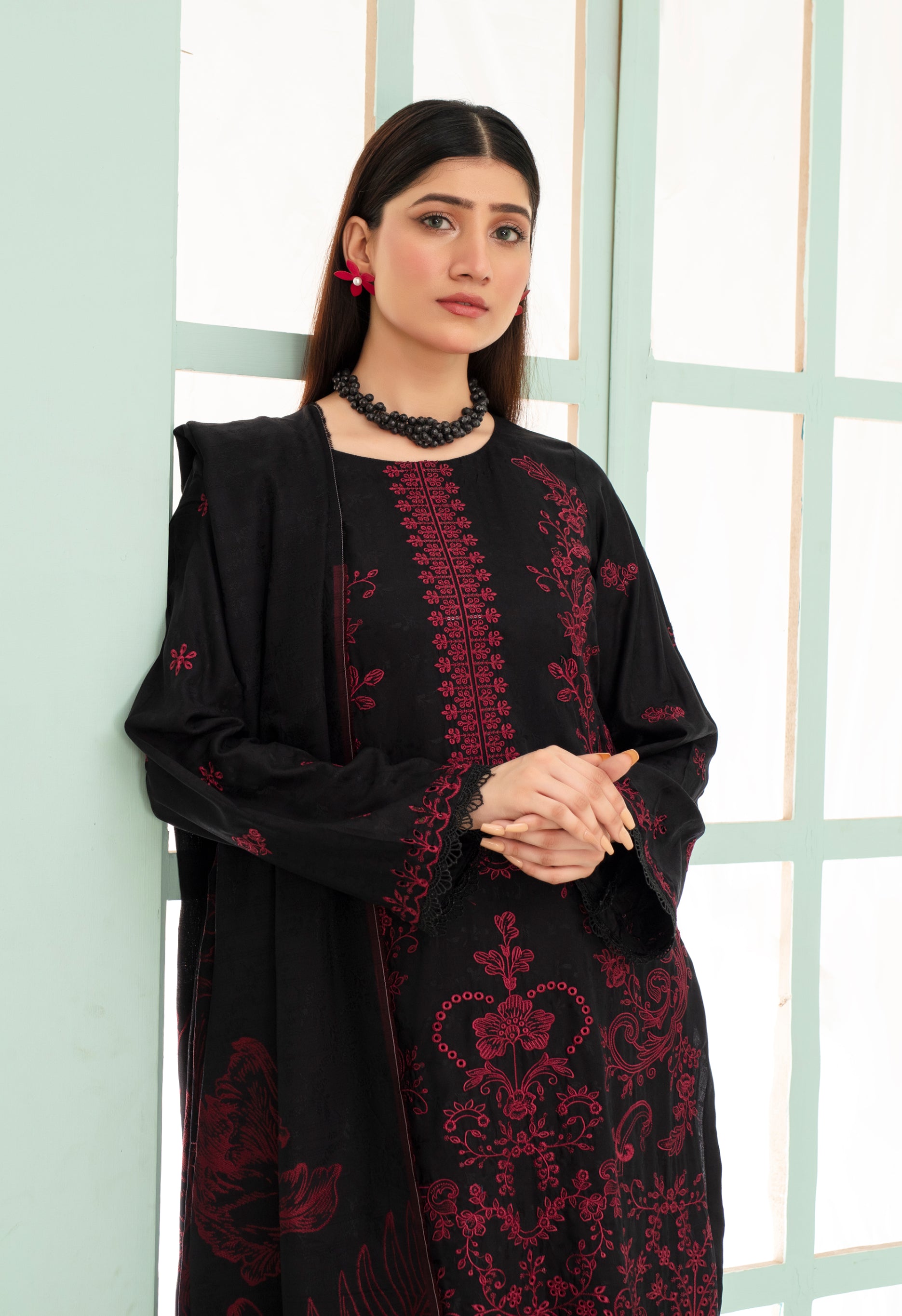 MIRHA Viscose EMB Shirt & Dupatta Vol-2420