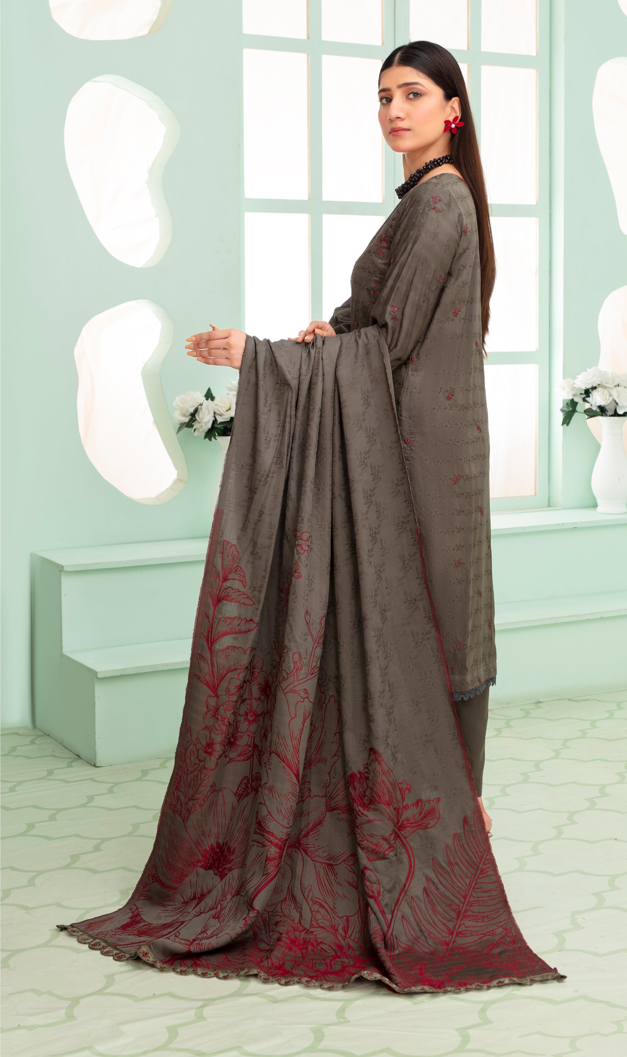 MIRHA Viscose EMB Shirt & Dupatta Vol-2420