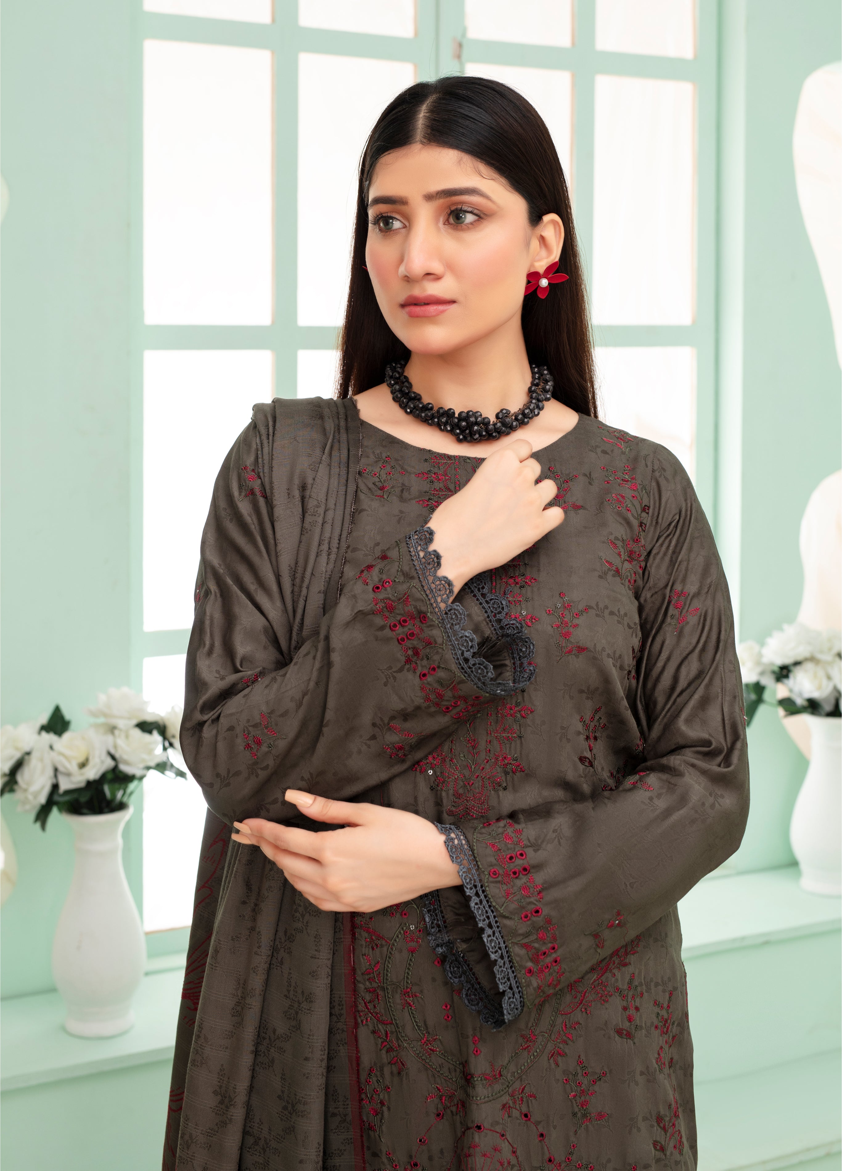 MIRHA Viscose EMB Shirt & Dupatta Vol-2420