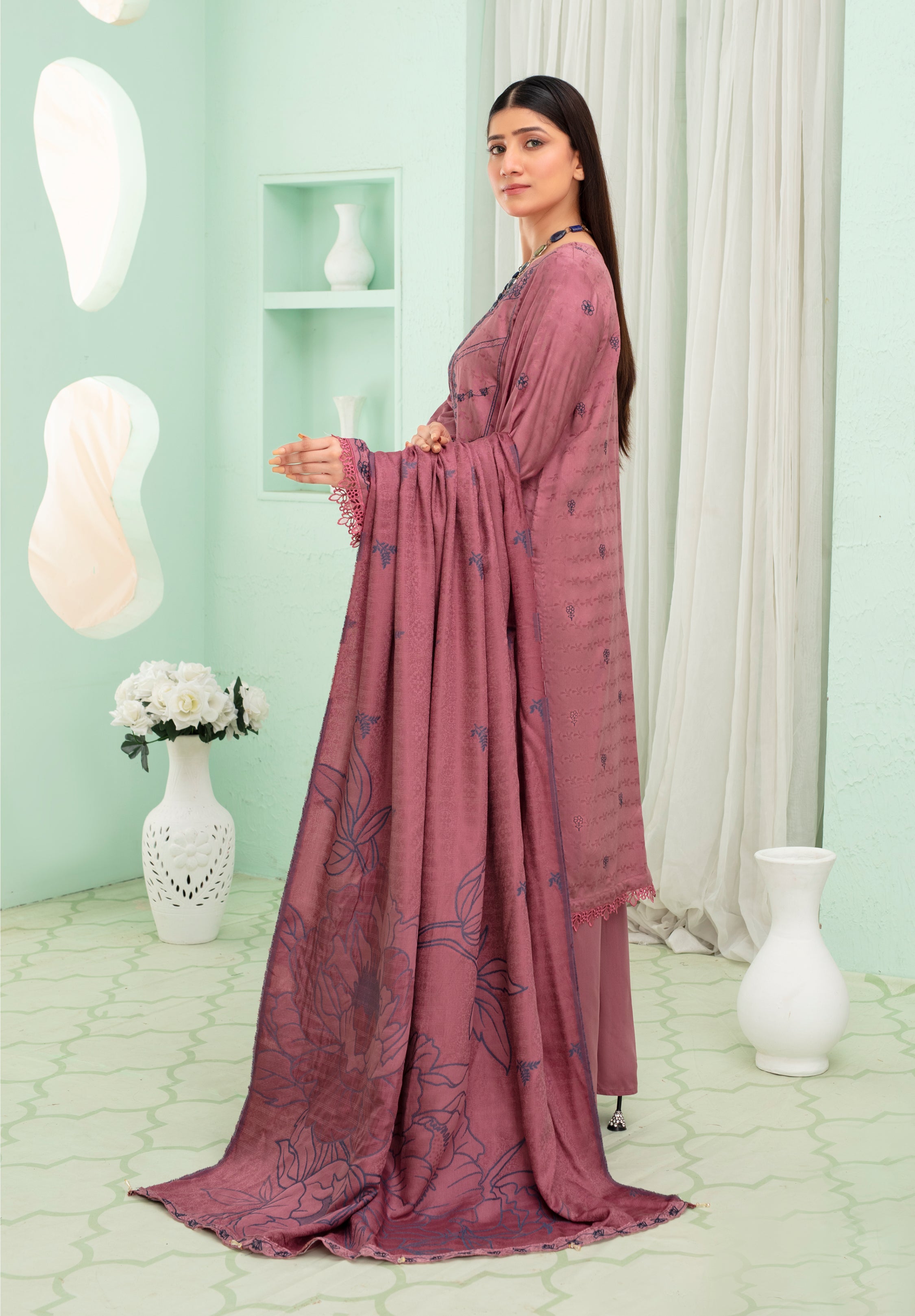 MIRHA Viscose EMB Shirt & Dupatta Vol-2420