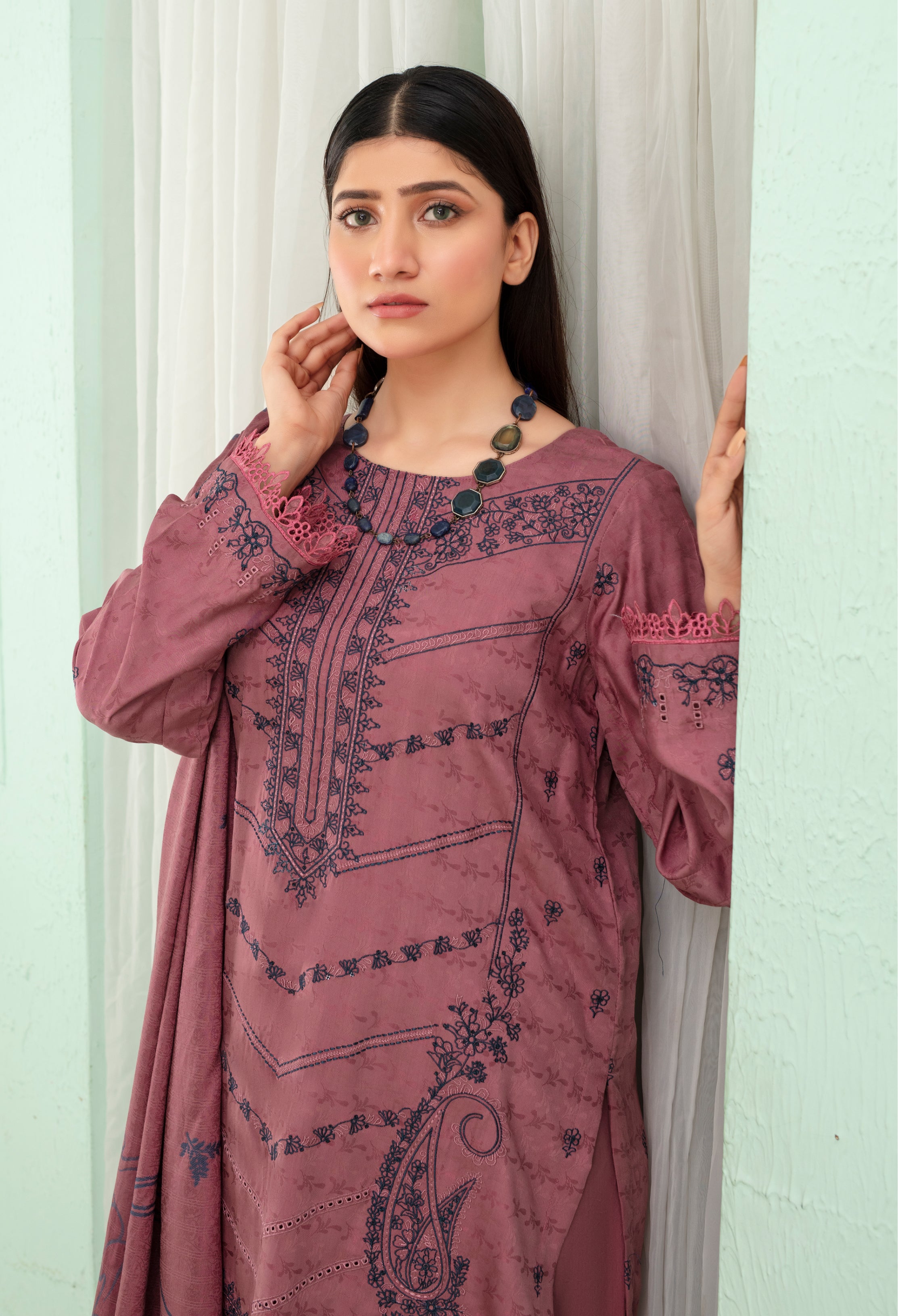 MIRHA Viscose EMB Shirt & Dupatta Vol-2420