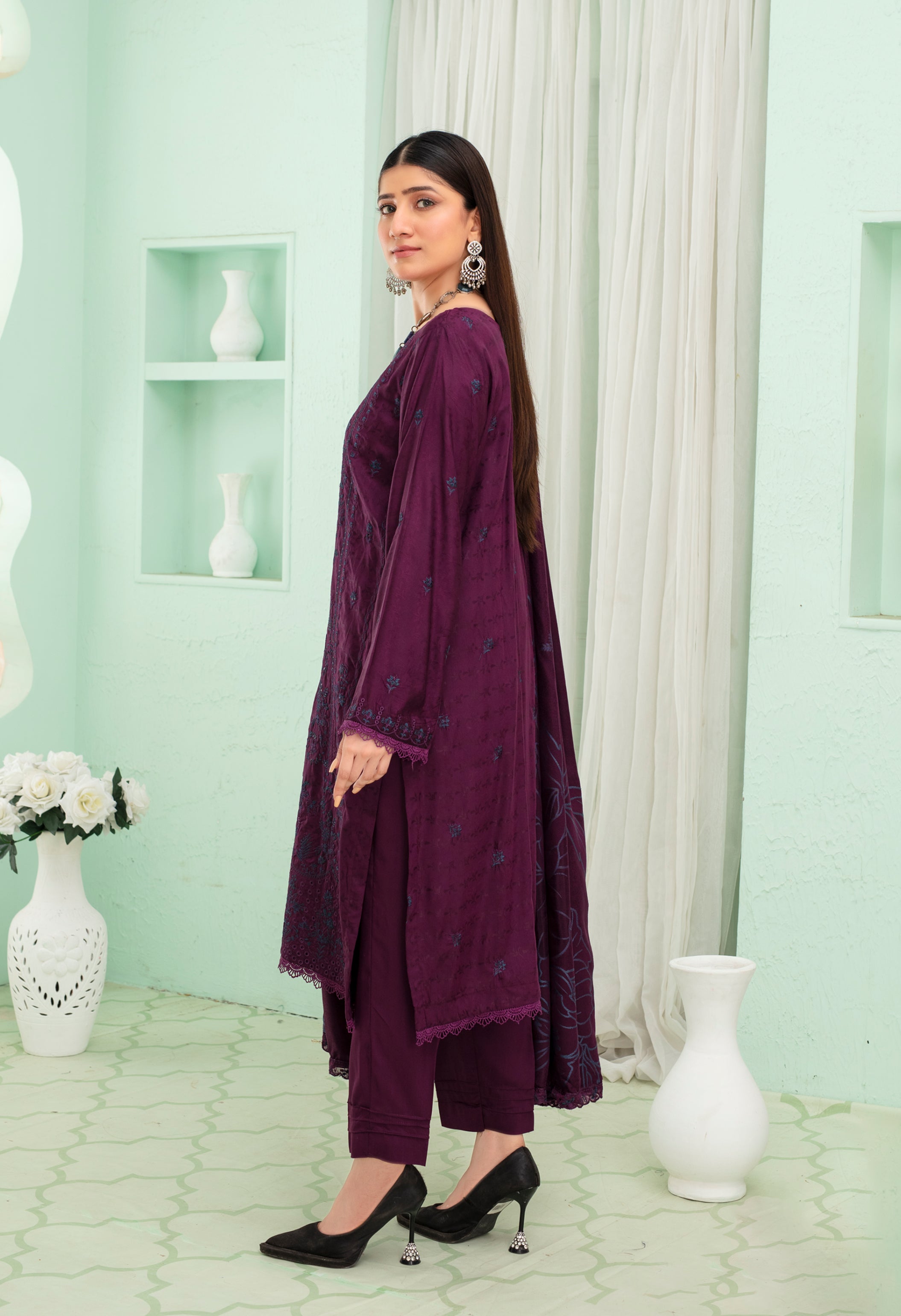 MIRHA Viscose EMB Shirt & Dupatta Vol-2420