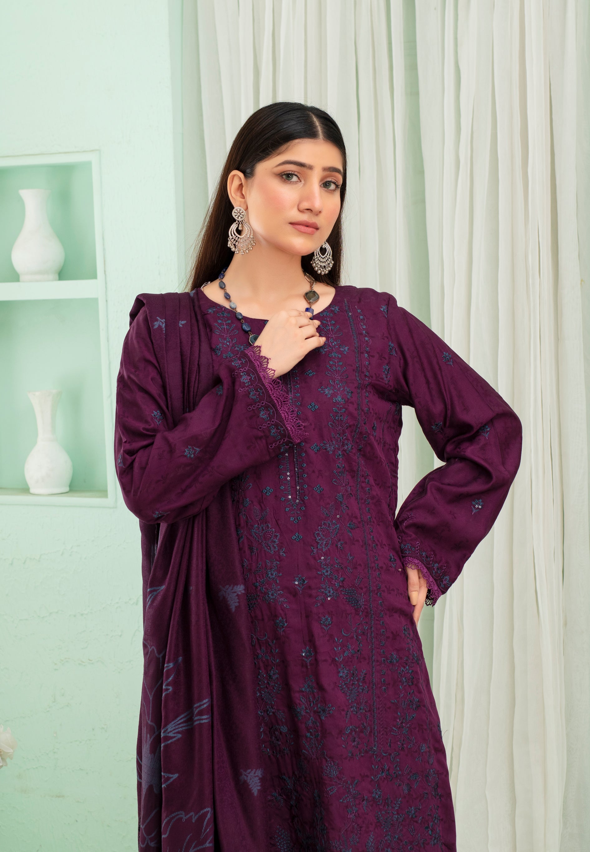 MIRHA Viscose EMB Shirt & Dupatta Vol-2420