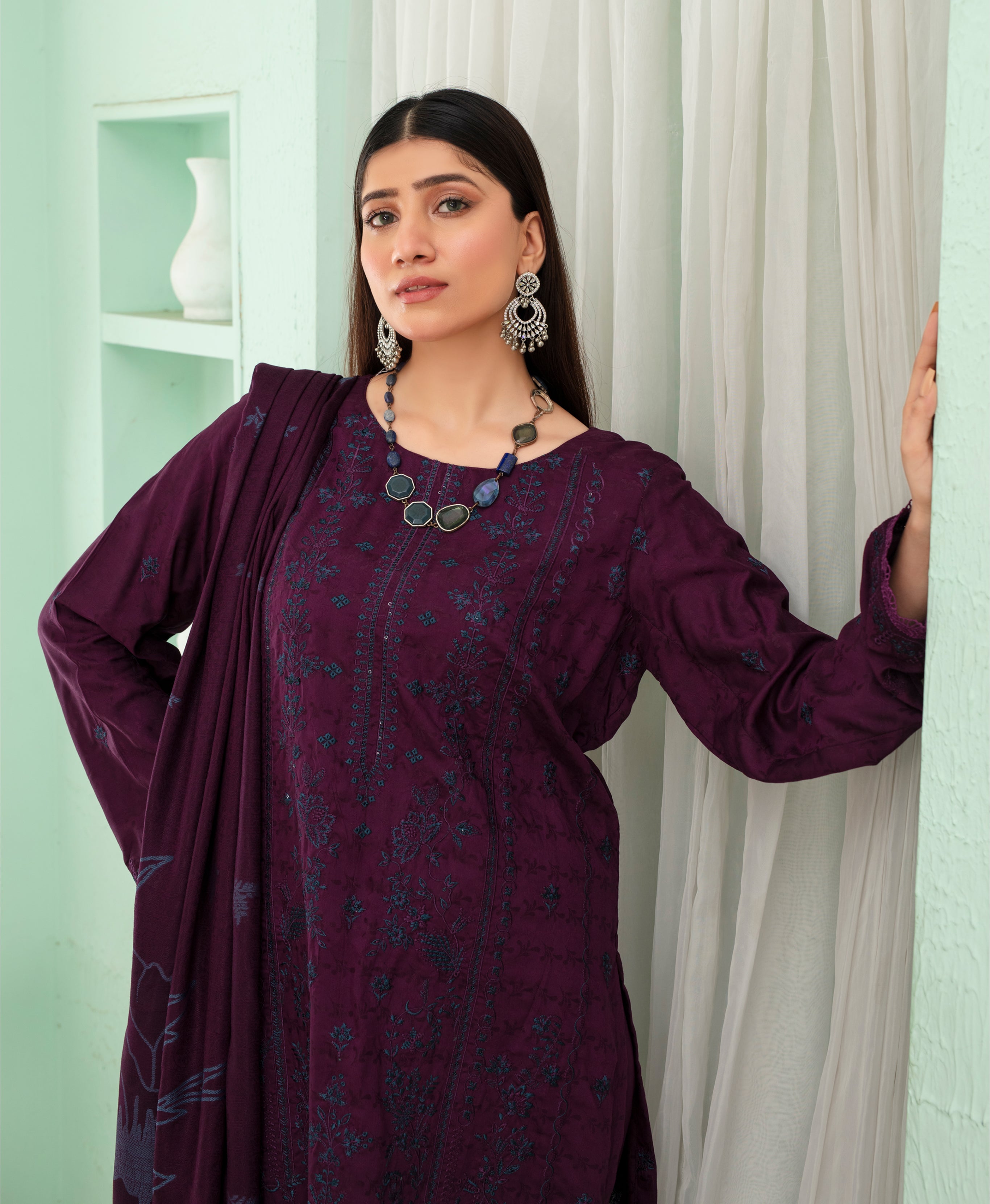 MIRHA Viscose EMB Shirt & Dupatta Vol-2420