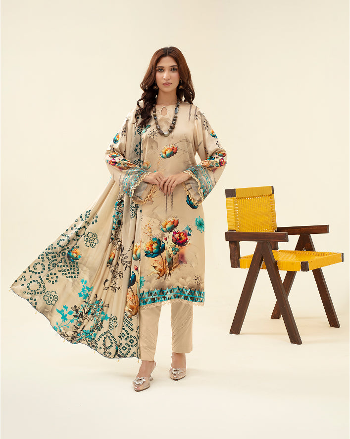 ALEEZAY Viscose Print Shirt & Dupatta VOL-2483