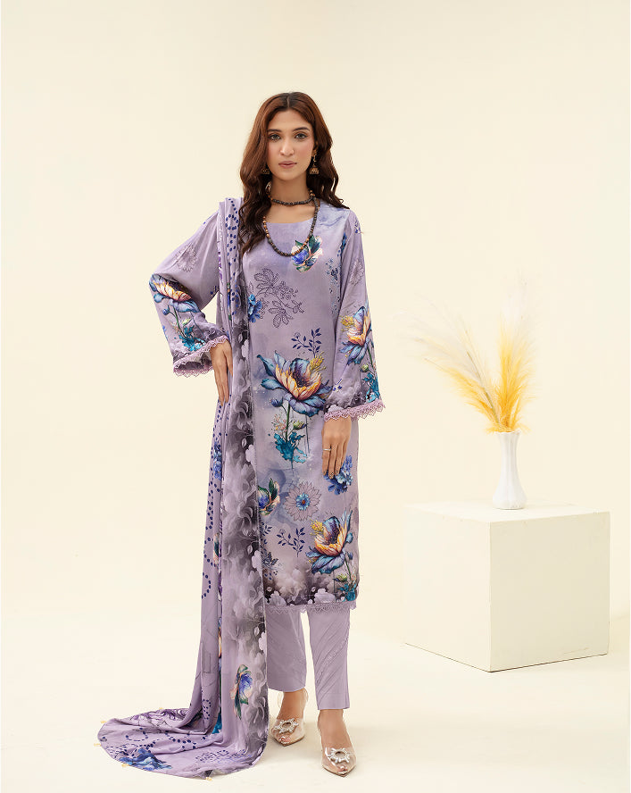 ALEEZAY Viscose Print Shirt & Dupatta VOL-2483