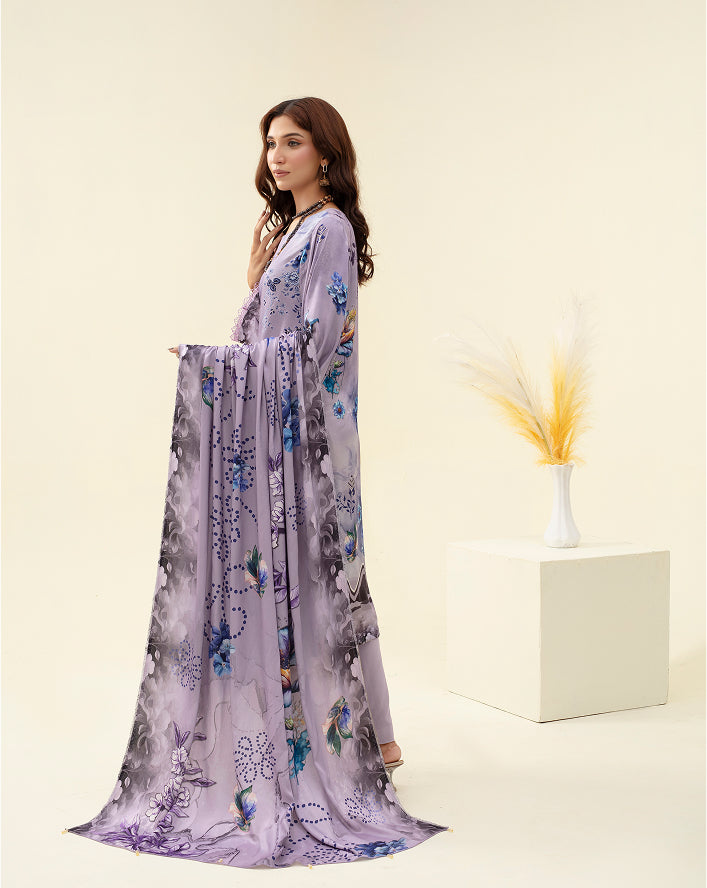 ALEEZAY Viscose Print Shirt & Dupatta VOL-2483
