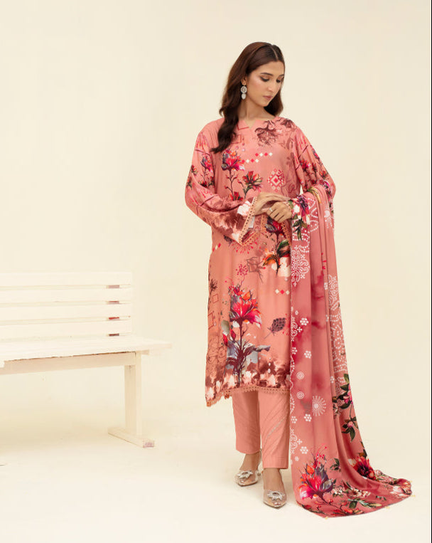 ALEEZAY Viscose Print Shirt & Dupatta VOL-2483