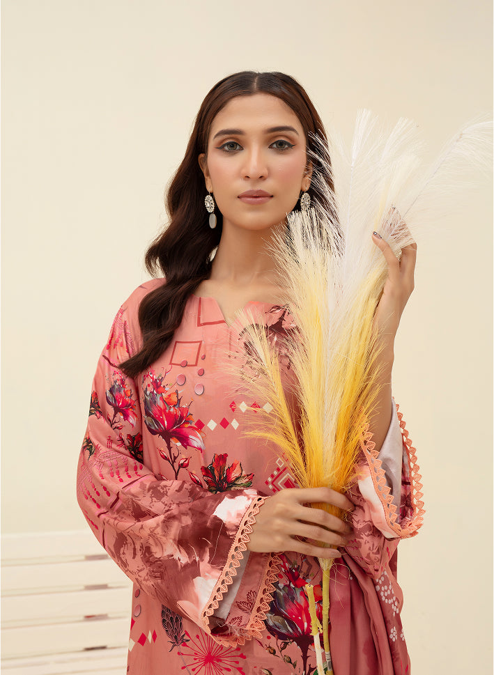 ALEEZAY Viscose Print Shirt & Dupatta VOL-2483