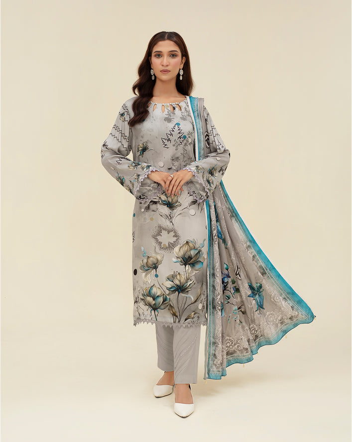 ALEEZAY Viscose Print Shirt & Dupatta VOL-2483