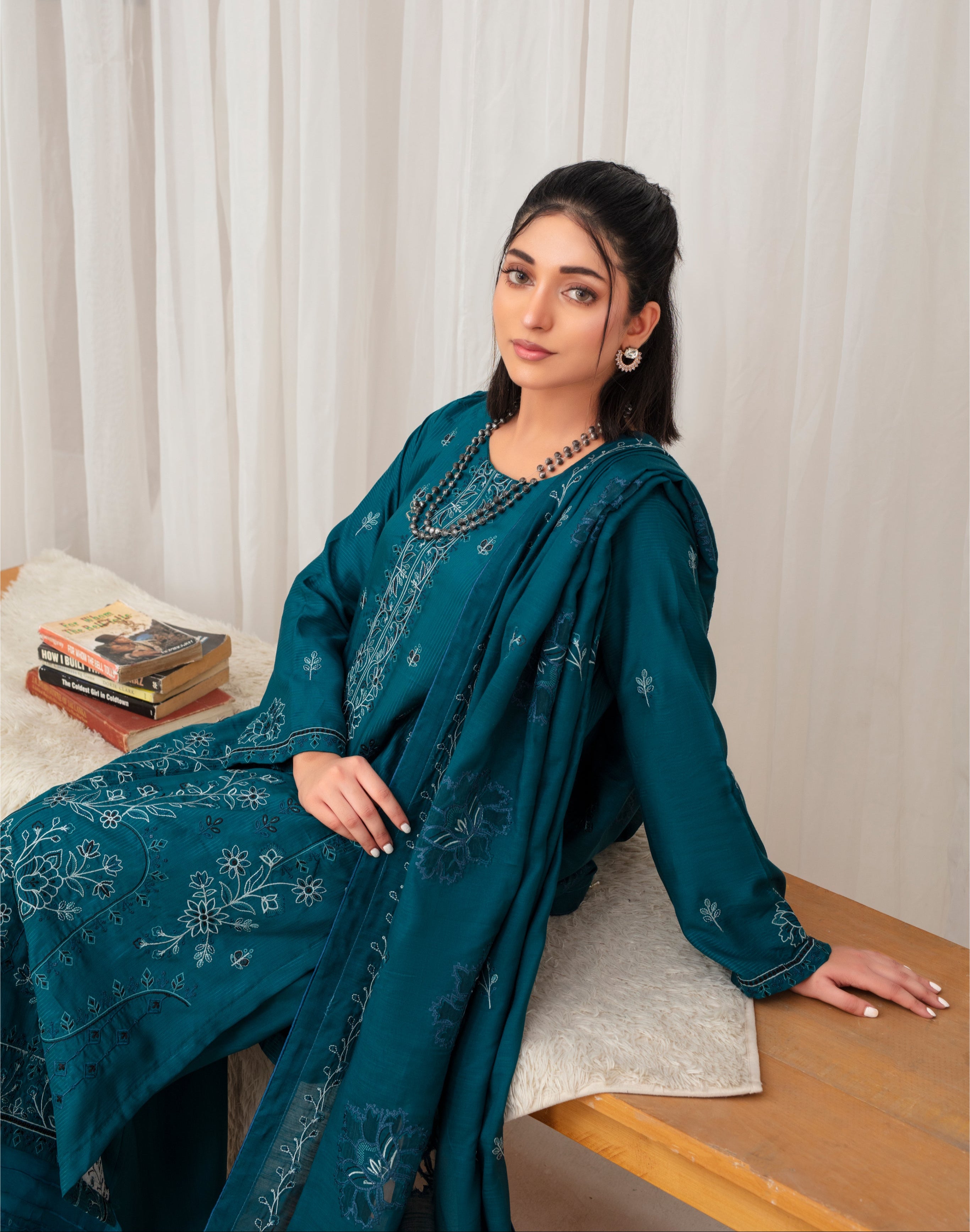 AMBER Viscose EMB Shirt & Dupatta Vol-2407