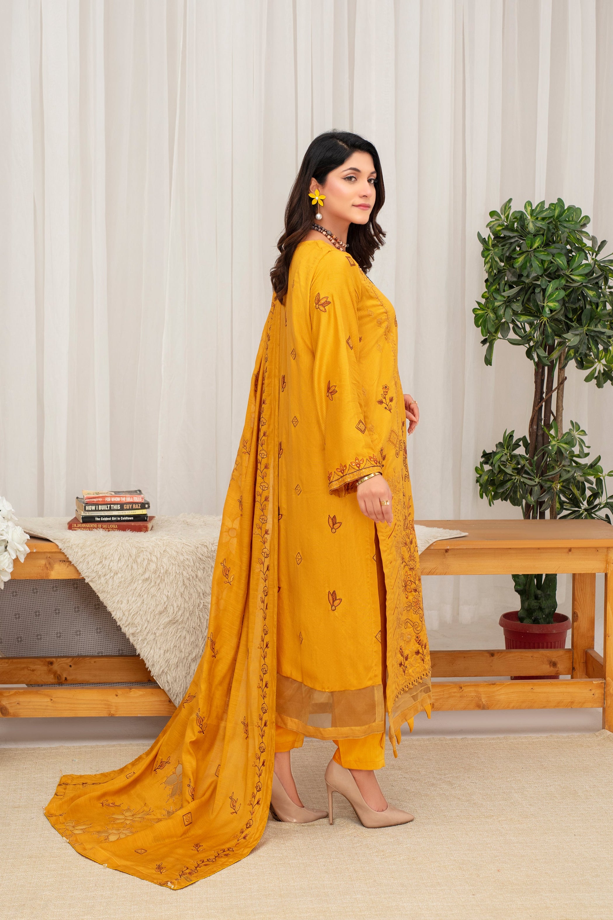 AMBER Viscose EMB Shirt & Dupatta Vol-2407
