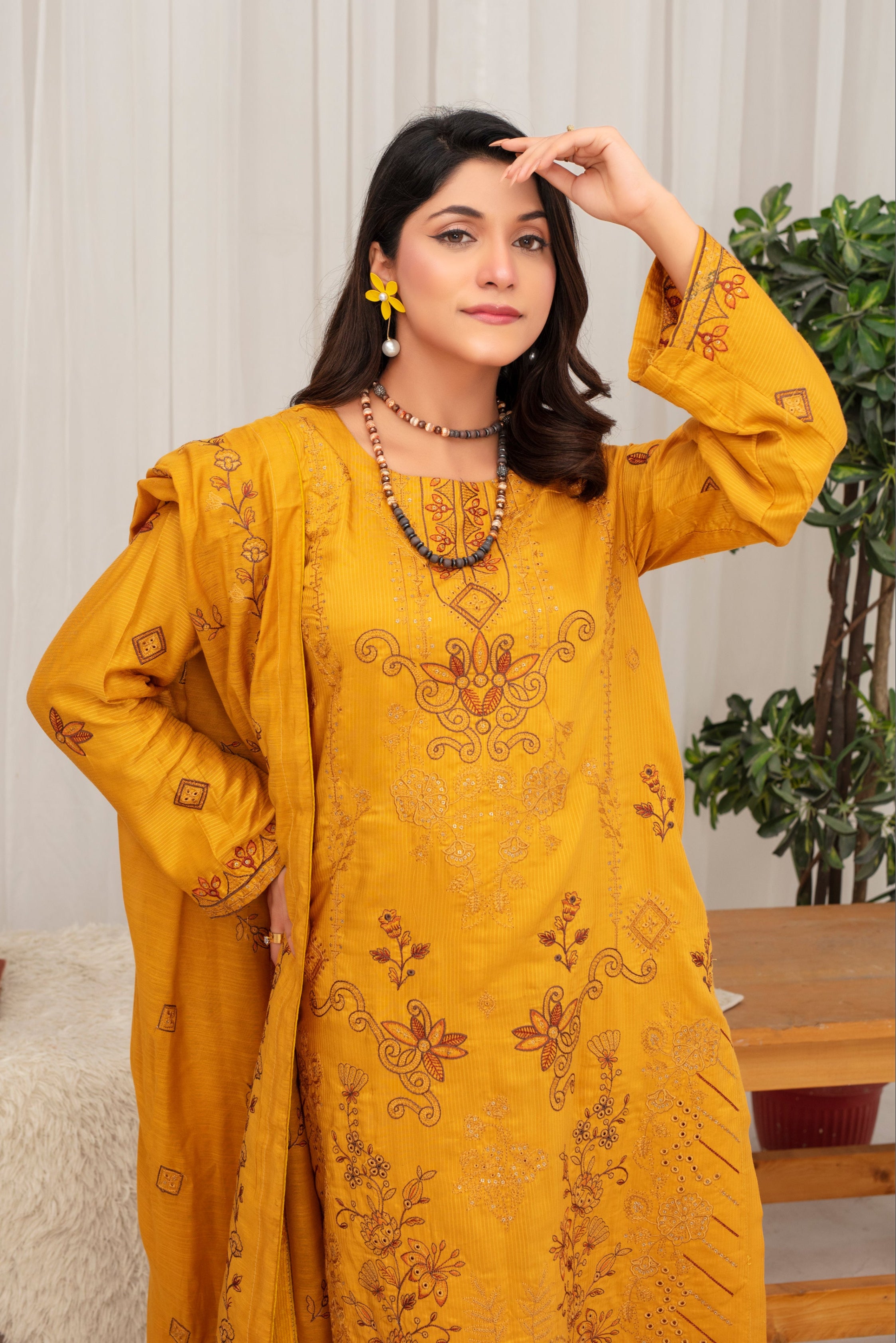 AMBER Viscose EMB Shirt & Dupatta Vol-2407