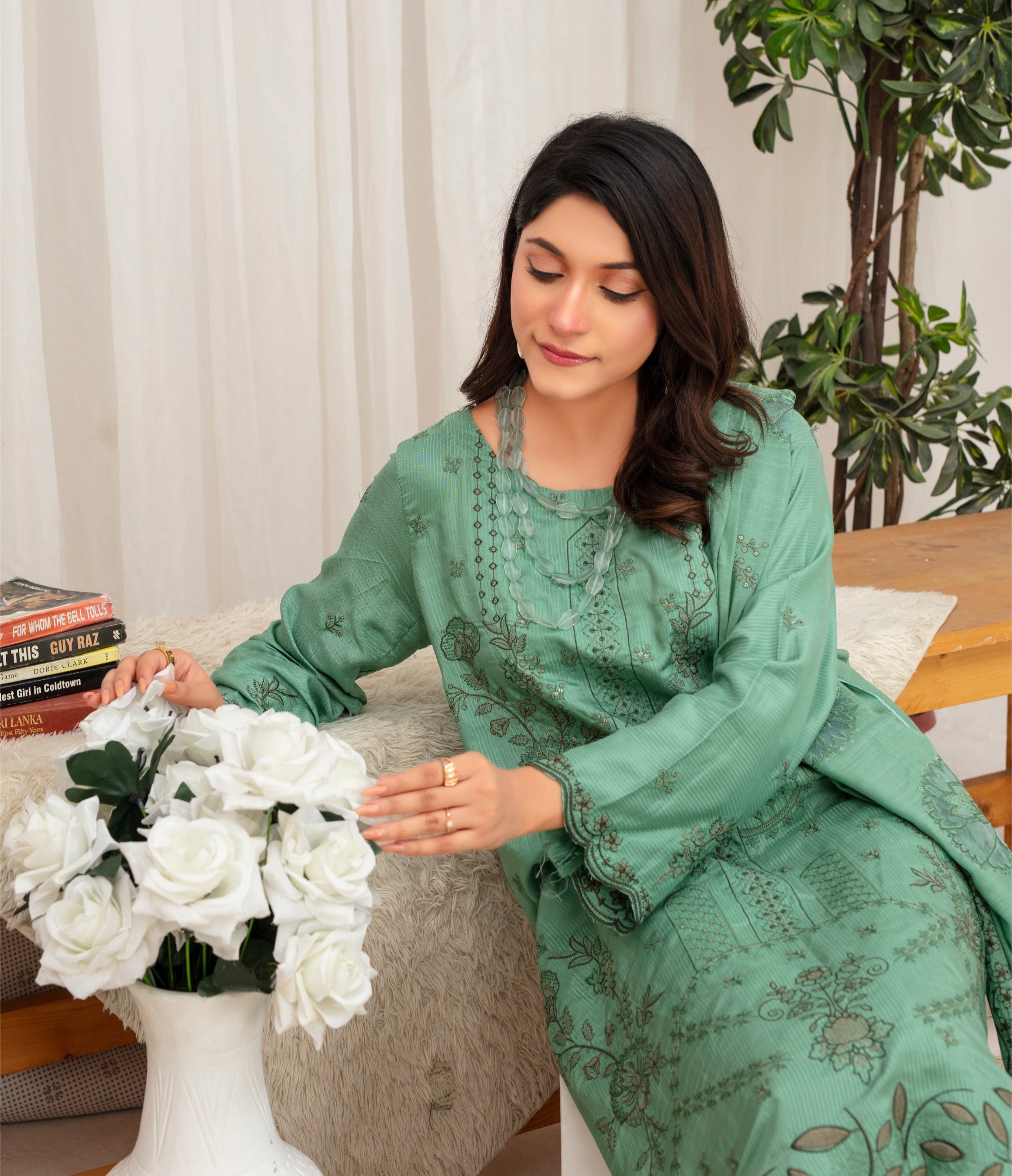 AMBER Viscose EMB Shirt & Dupatta Vol-2407