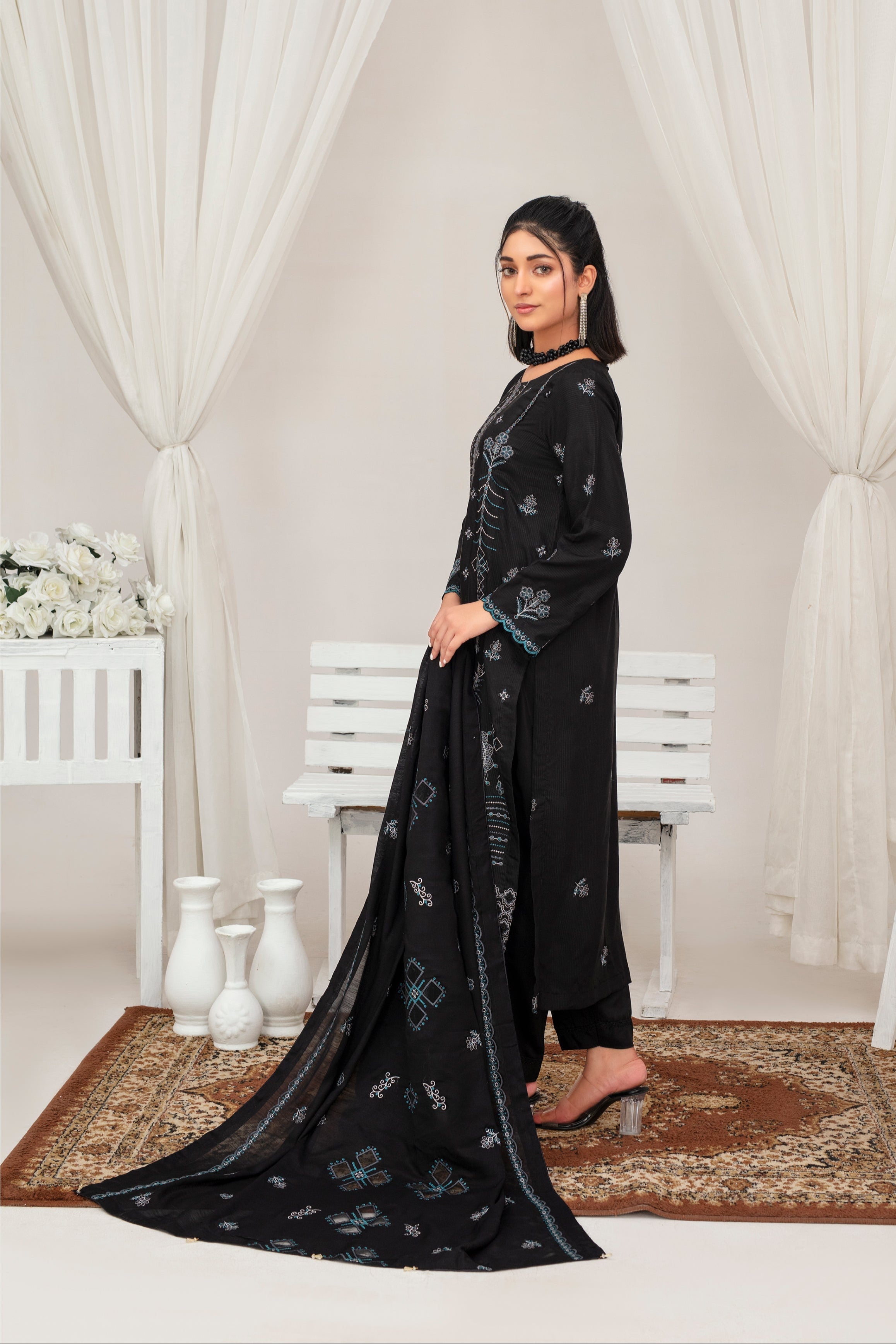 AMBER Viscose EMB Shirt & Dupatta Vol-2407