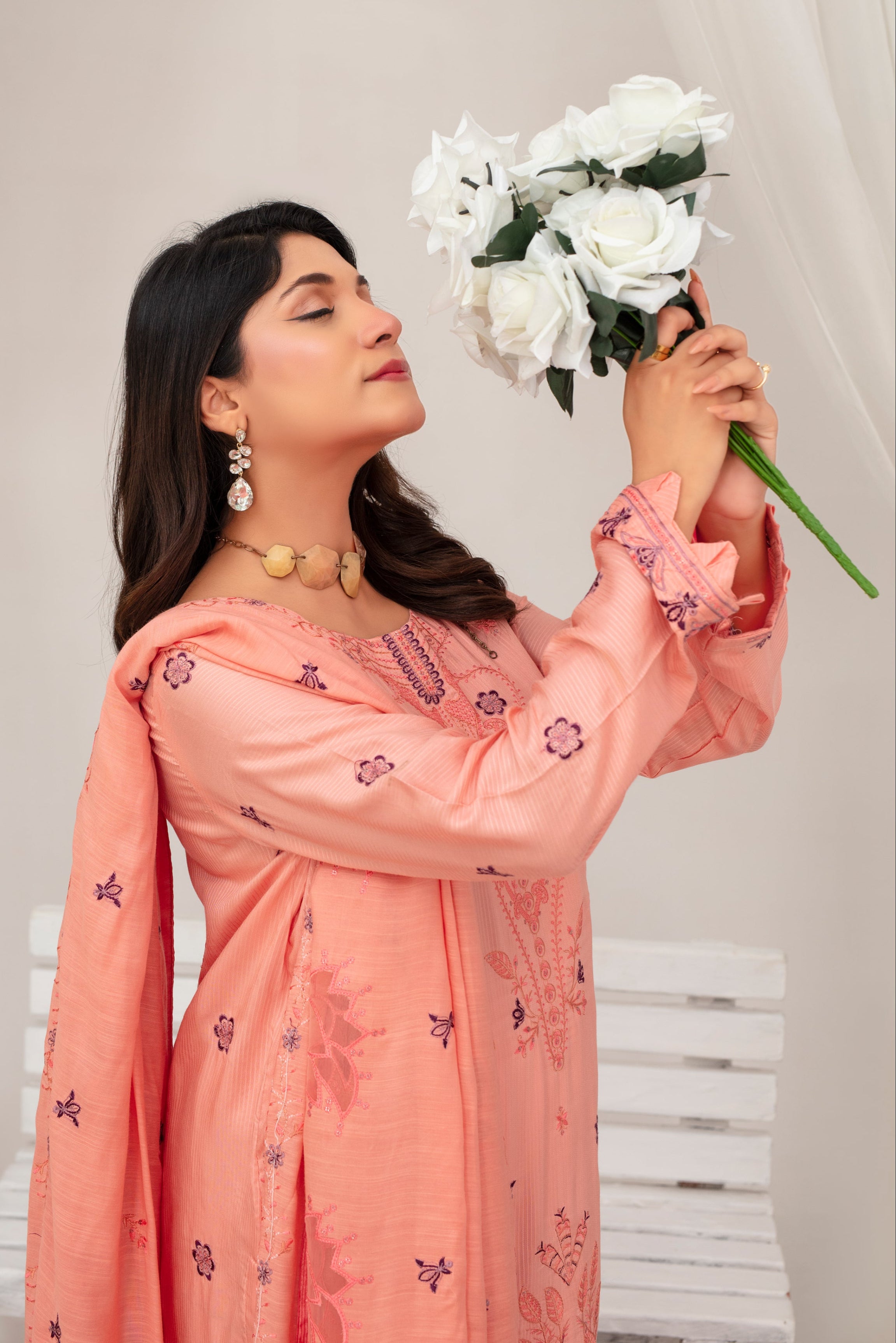AMBER Viscose EMB Shirt & Dupatta Vol-2407