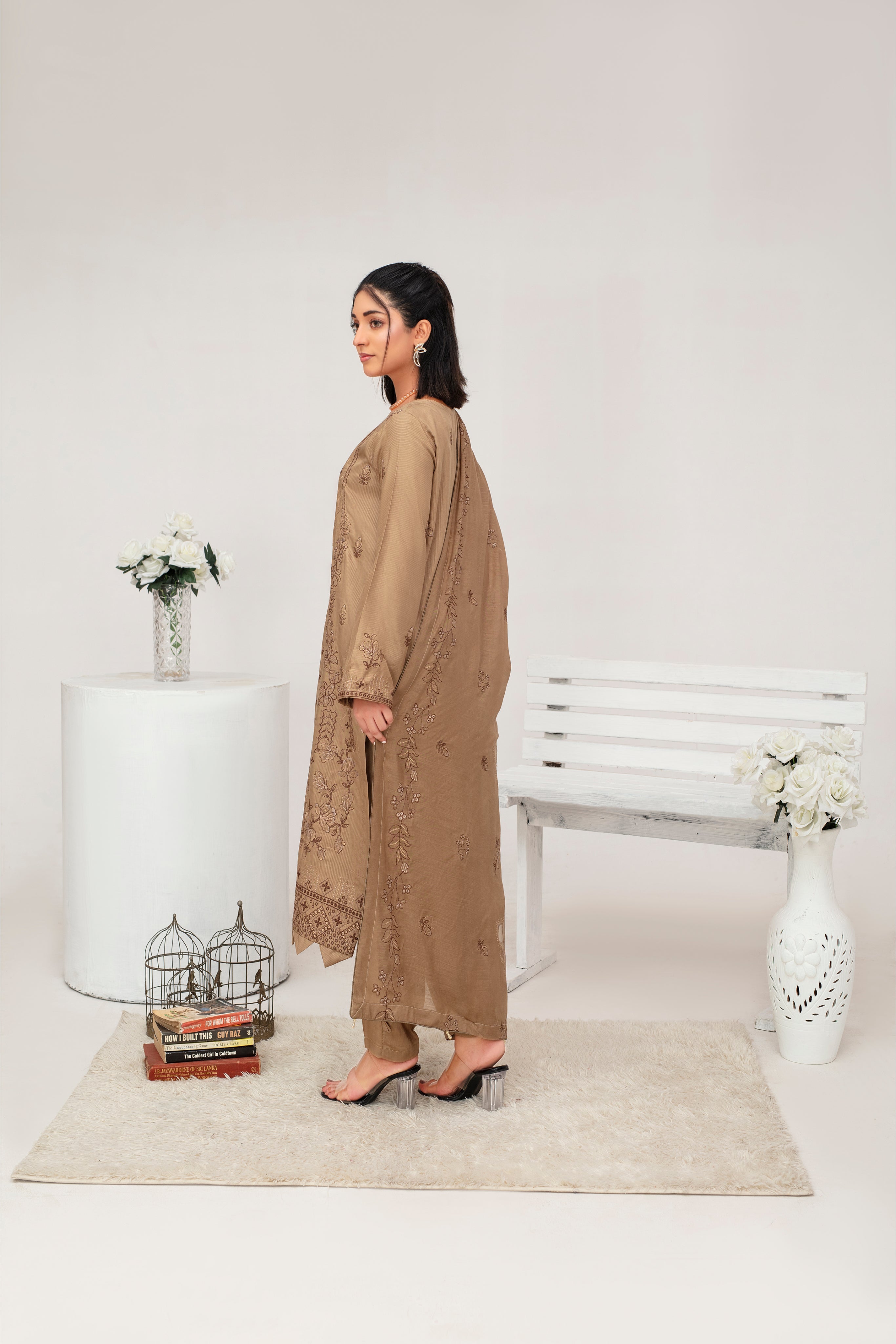 AMBER Viscose EMB Shirt & Dupatta Vol-2407