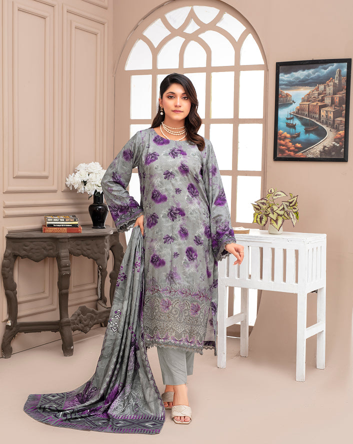 KHOOBSURAT Viscose EMB Shirt & Dupatta Vol-2452
