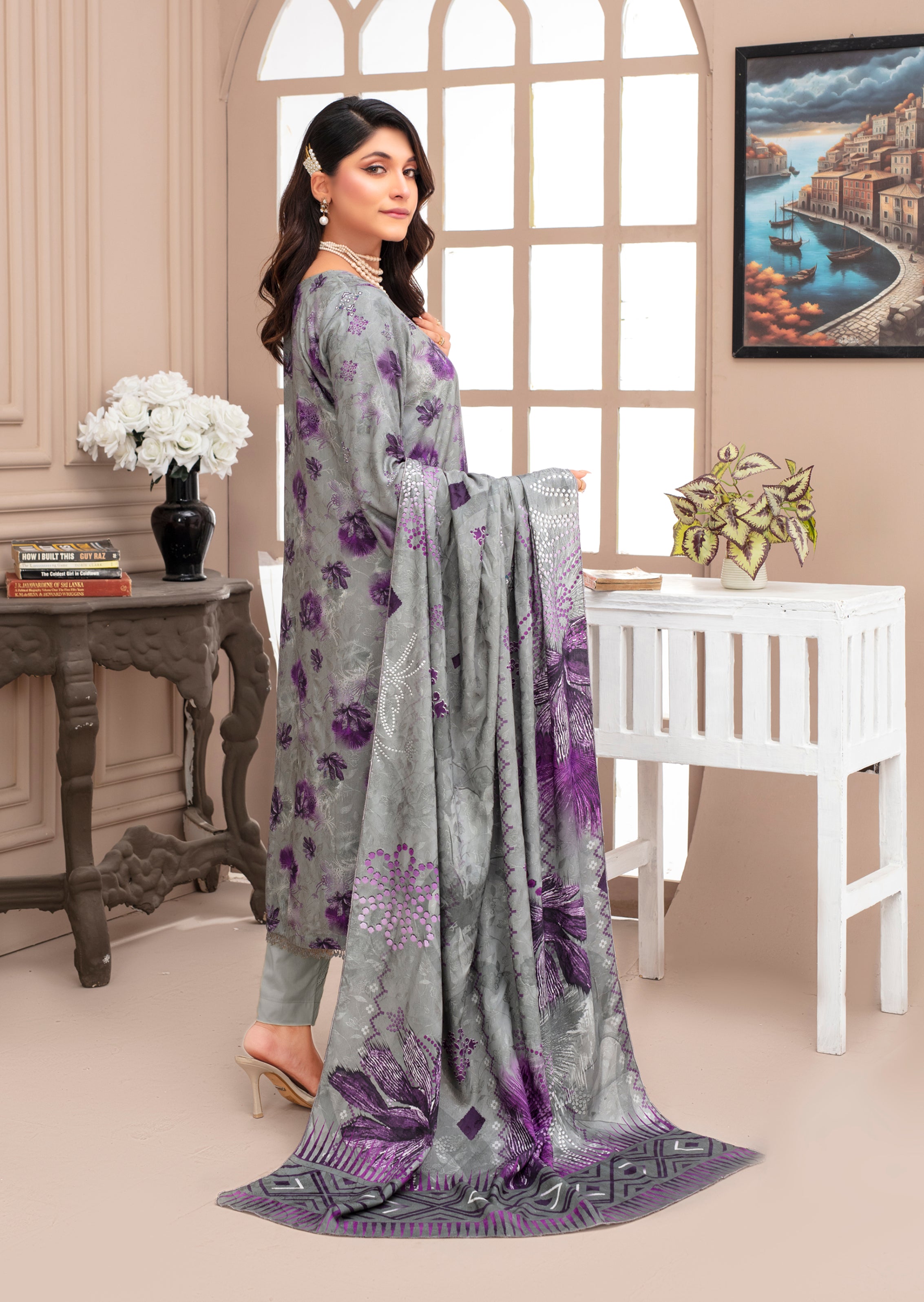 KHOOBSURAT Viscose EMB Shirt & Dupatta Vol-2452