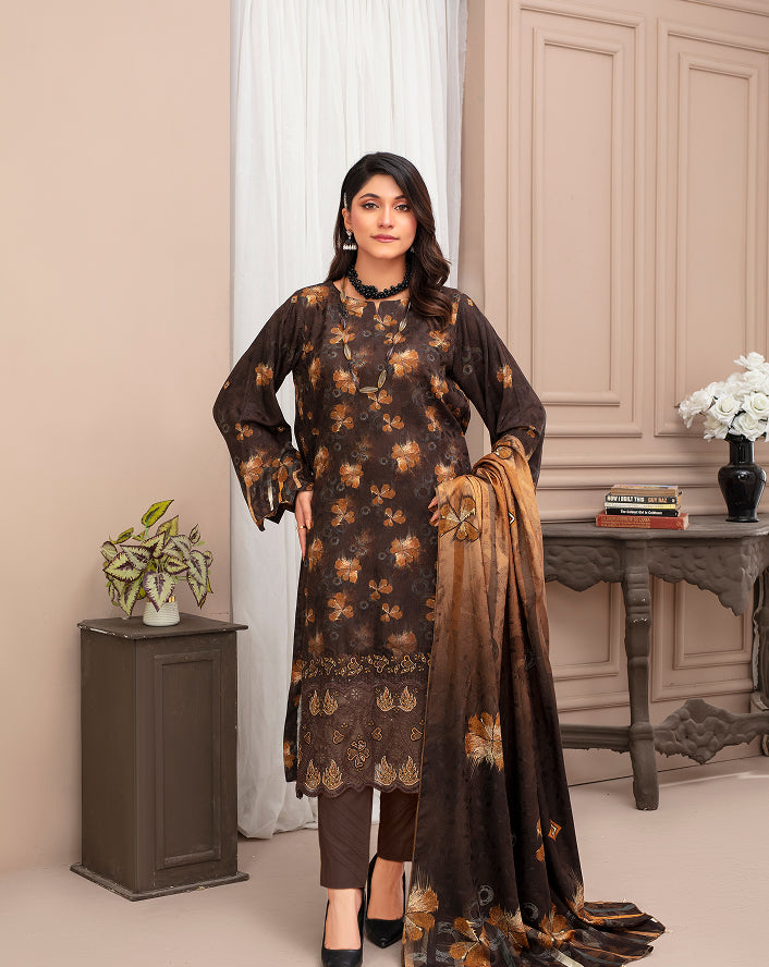 KHOOBSURAT Viscose EMB Shirt & Dupatta Vol-2452