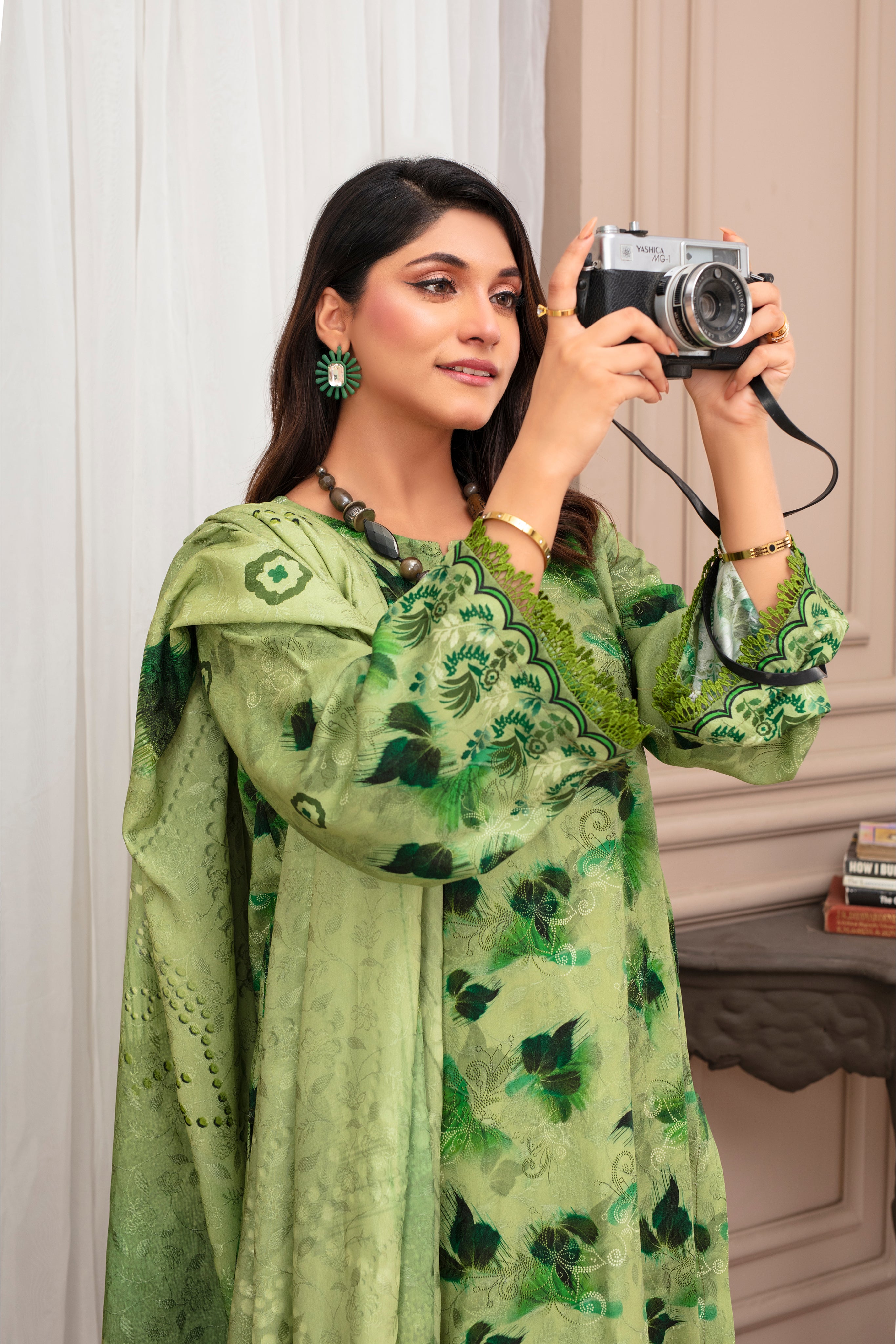 KHOOBSURAT Viscose EMB Shirt & Dupatta Vol-2452