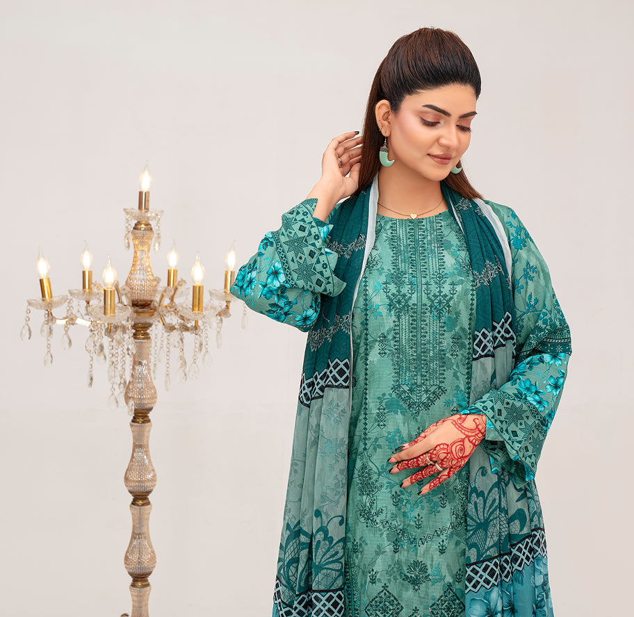 SUNDER Viscose EMB Shirt & Dupatta VOL-2461