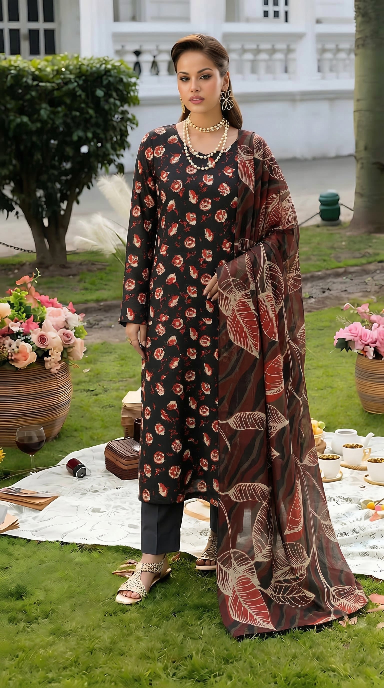 Fatima Collection Vol 2776 Lawn Suit – Unstitched 3 Piece with Voil ...