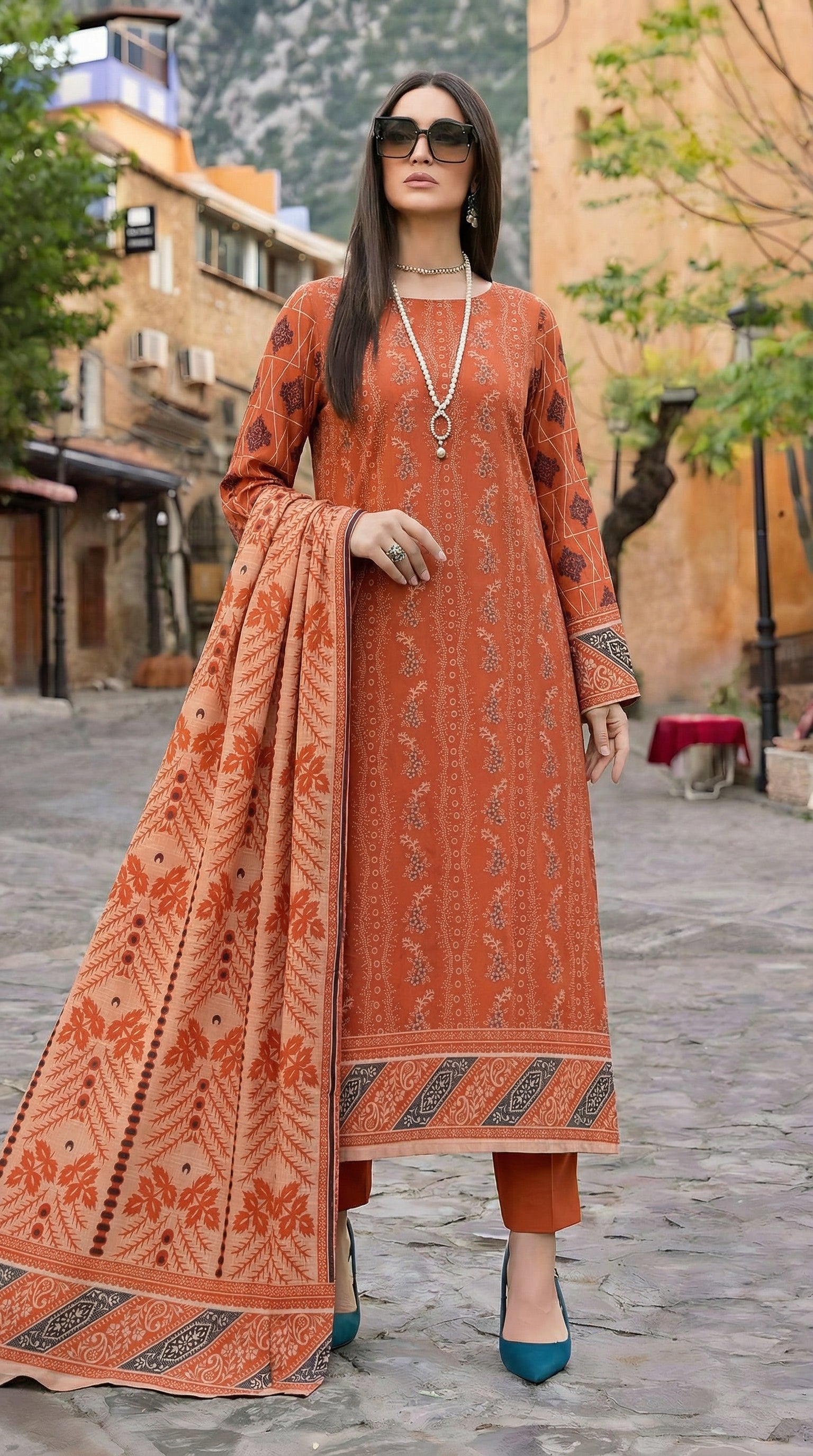 Fatima Collection Vol 2775 Lawn Suit – Unstitched 3 Piece with Voil ...