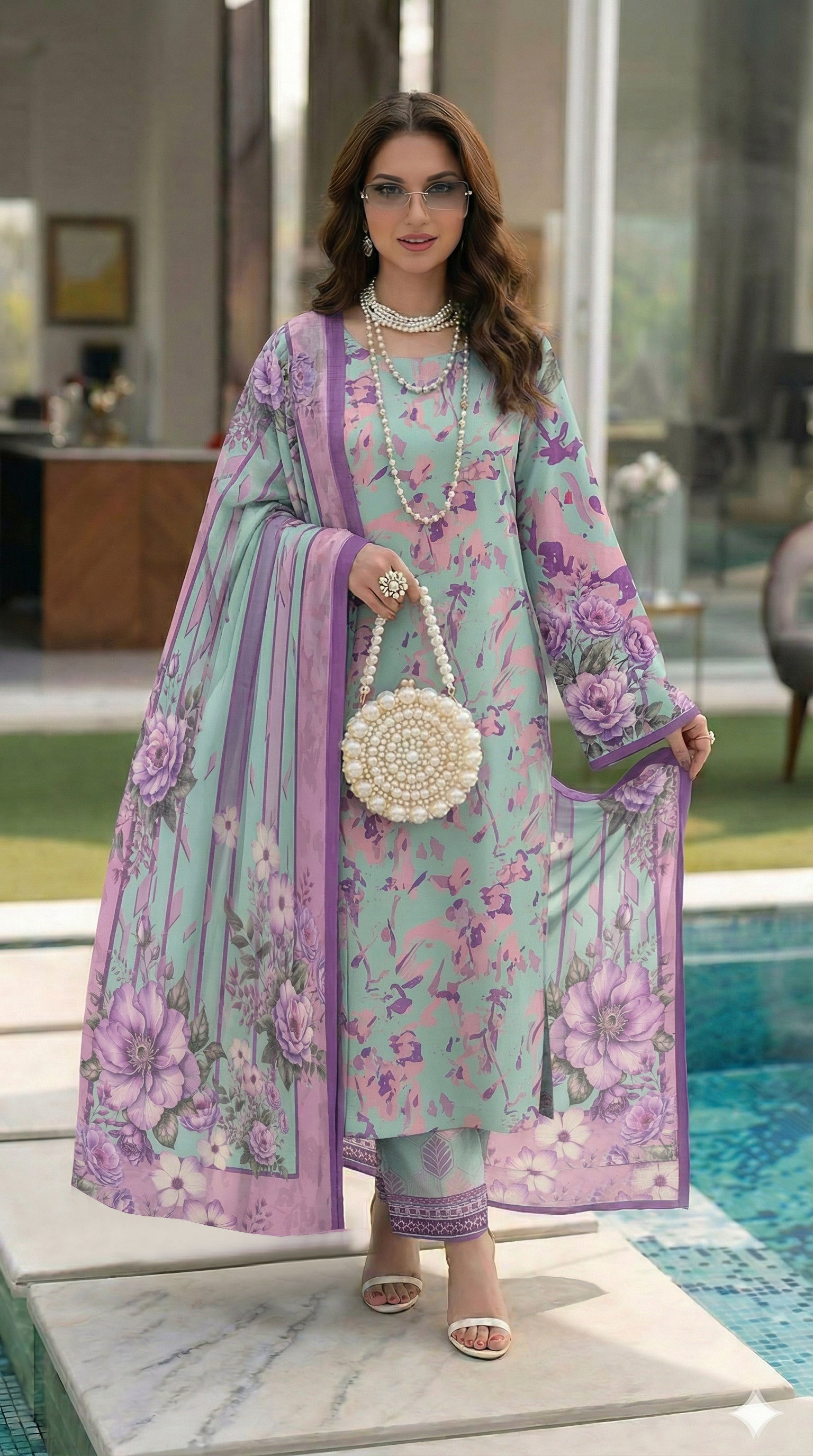 Fatima Collection Sassi Vol 2796 Lawn Suit 3 Piece Unstitched Pakistan ...